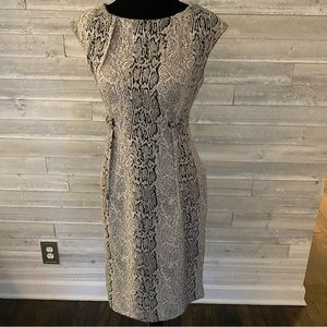 Calvin Klein Fitted Snake Print Dress